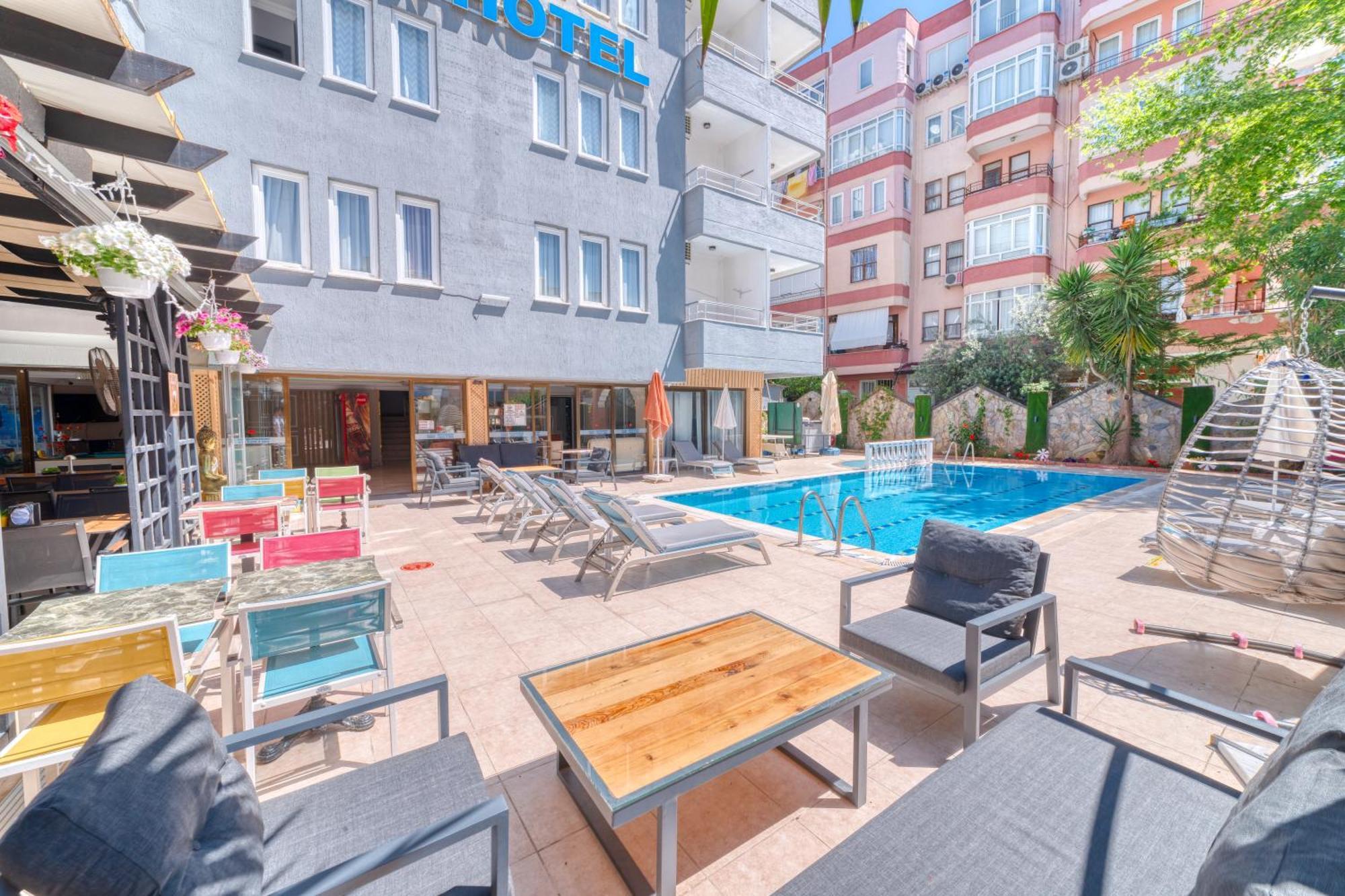 Kleopatra Icaria Apart Hotel Аланя Екстериор снимка